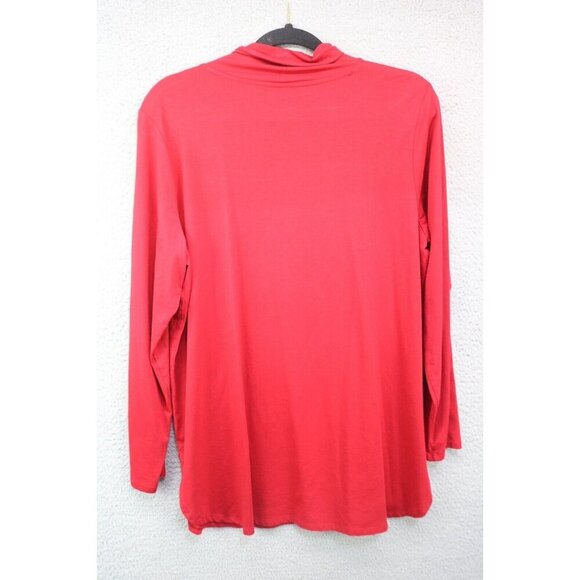 J.Jill Luxe Supime Shirttail Turtleneck Tunic-Size Large - Picture 7 of 8